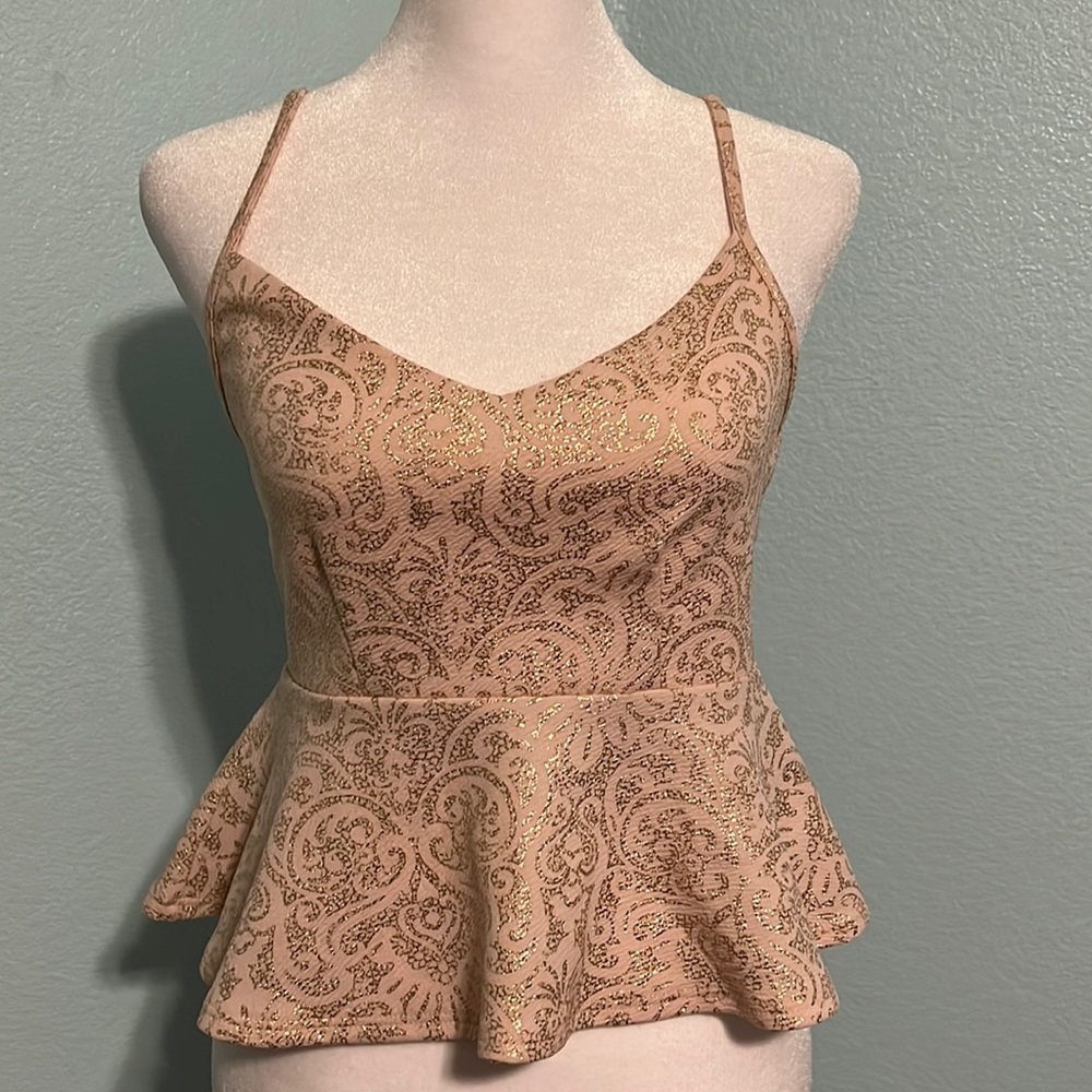 Charlotte Russe peplum top M